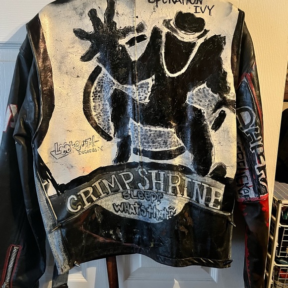 Punk Rock leather jacket fear Operation Ivy - Picture 2 of 2